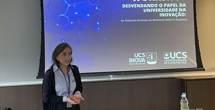 Potencial da pesquisa científica para ecossistemas de inovação e desenvolvimento tecnológico é apresentado pela UCS no Inova Bento