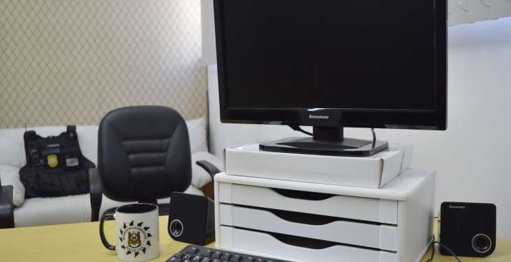 omputador intermediado pelo Consepro-BG para a 1ª DP - Crédito Alessandro Manzoni, Exata Comunicação