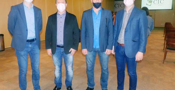 Francisco Bertolini, Adelgides Stefenon, Milton Milan e Rogério Capoani