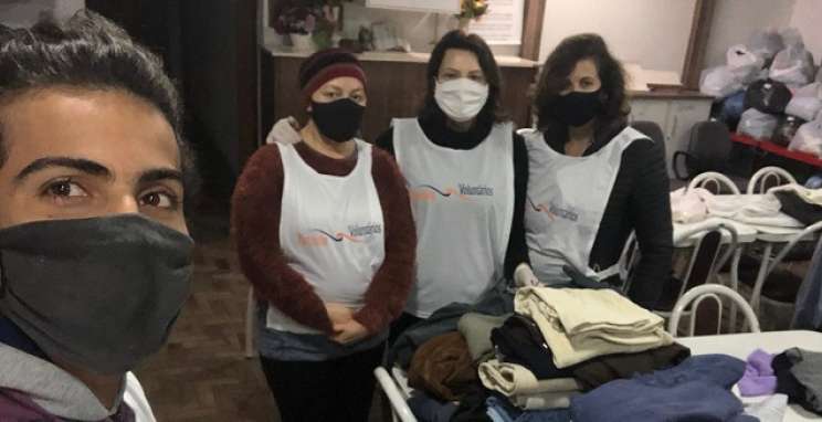 Zaira atuando como voluntária - acervo pessoal