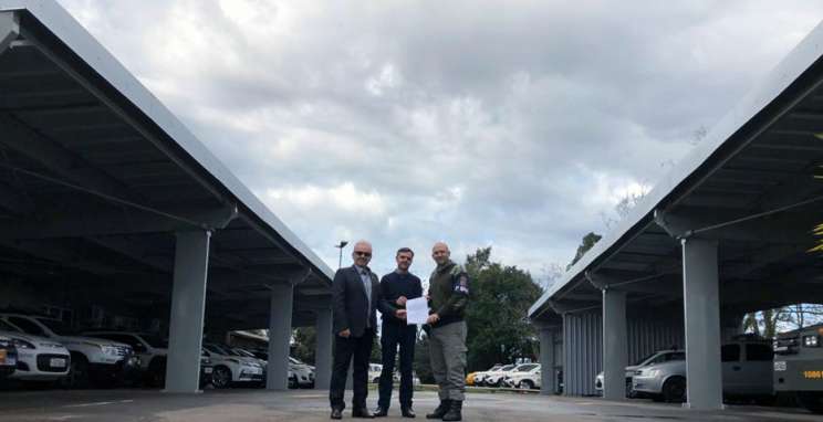 Consepro-BG auxilia na construção de nova garagem do 3º BPAT