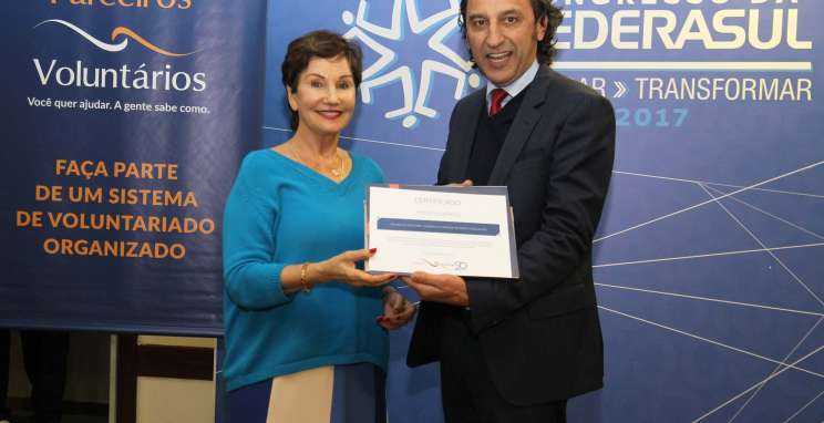Parceiros Voluntários de Bento Gonçalves tem atuação homenageada pela Federasul