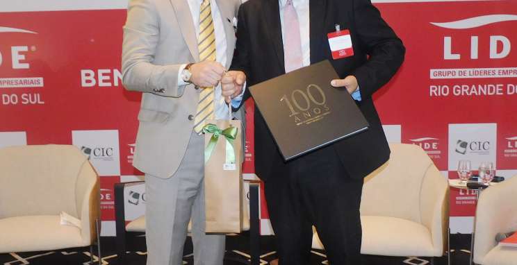 Rogério Capoani, presidente do CIC-BG, e Marcelo Dornelles, Procurador-geral de Justiça do Ministério Público