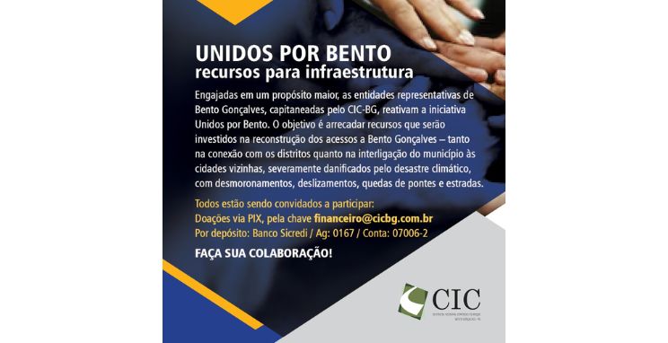Unidos por Bento busca recursos para reconstruir a vida das famílias atingidas pelo desastre climático