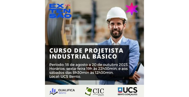 Restam poucas vagas para o curso de projetista industrial do Qualifica Bento